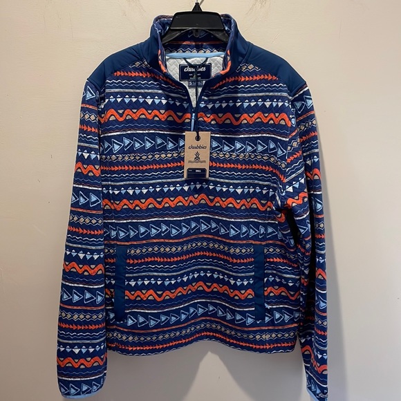 COPY - Chubbies The Trail Mix Quilted Quarter Zip Size Small, NWT - Picture 2 of 12